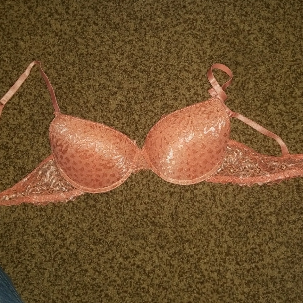 Peach color bra